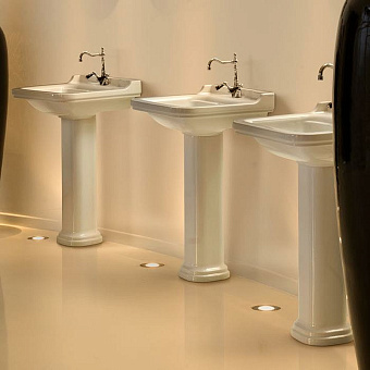 Раковина подвесная Kerasan Waldorf 4140K1bi/cr*3 60х55см