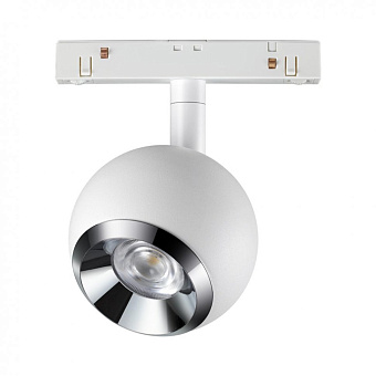 Трековый светильник Novotech SHINO 358394 10Вт LED белый хром для однофазного трека