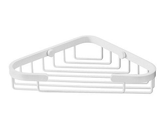 Полка в ванную угловая WASSERKRAFT K-733WHITE 1-ярусная 13х20,3см белый