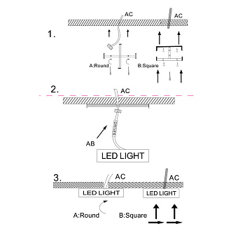 Светильник потолочный Maytoni Zon C032CL-L48W3K 48Вт LED