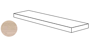 Плитка для ступеней ABK Poetry Wood PF60010357 Angolare Dx Ecru Nat R 120х32см 0,384кв.м. матовая