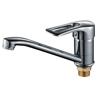 Смеситель для кухни Maxonor MN4566-2 поворотный излив хром