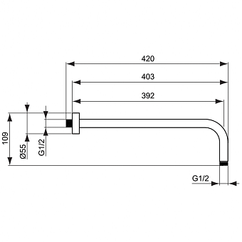 Держатель для душа IDEAL STANDARD B9445A5 magnetic grey