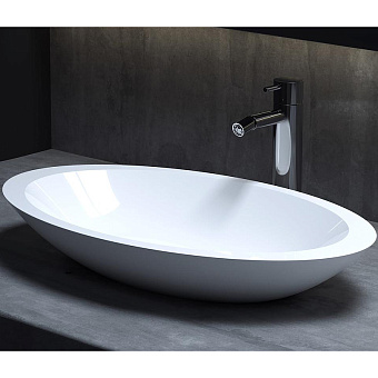 Раковина накладная SALINI CALLISTA 1101202SM S-Stone матовая 57,5х35см