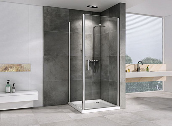 Угловое ограждение Abber Sonnenstrand AG04100-S75 195х75см стекло прозрачное