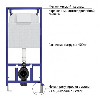 Инсталляция с унитазом BERGES 42425
