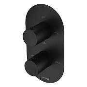 Смеситель для ванны WASSERKRAFT Elbe 7400 7444 Thermo чёрный