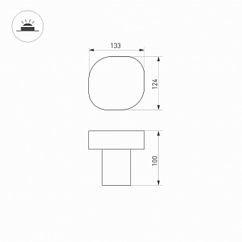 Светильник ландшафтный Arlight LGD-Swamp 030002 7Вт IP65 LED серый