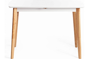 Кухонный стол раскладной AWENTA Claire 75х110х75см МДФ Natural/White