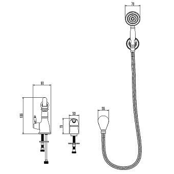 Смеситель для ванны LEMARK Villa LM4847C хром