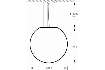 Светильник подвесной M3Light SPHERE_P 11122010 20Вт E27
