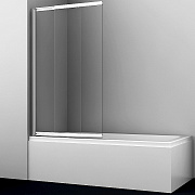 Стеклянная шторка на ванну WASSERKRAFT Main 41S02-100 140х100см
