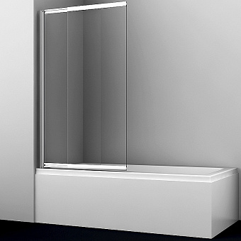 Стеклянная шторка на ванну WASSERKRAFT Main 41S02-80 140х80см