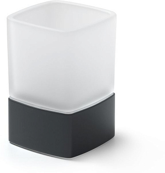 Стакан в ванную Gedy Lounge 5498(14) чёрный матовый