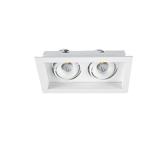 Светильник точечный встраиваемый Lucia Tucci PIXEL 112.2-7W*2-WT 14Вт LED