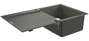 Мойка кухонная GROHE K500 31644AT0 86х50см серый