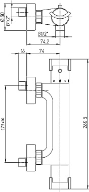 Смеситель для душа Paini Morgana 73PW511TH никель