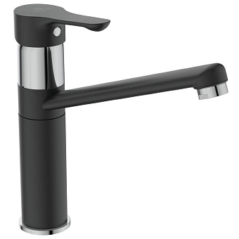 Смеситель для кухни IDEAL STANDARD ALPHA BC813U4 поворотный излив матовый чёрный