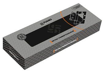 Петля универсальная FUARO 500-2BB CP 100х51мм хром