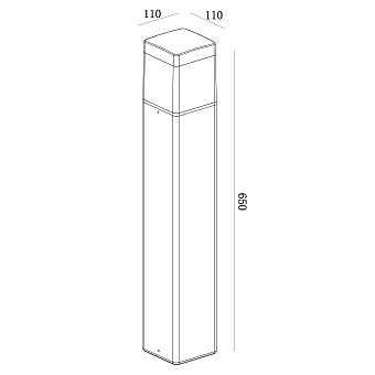 Светильник ландшафтный Mantra CHICAGO 8109 20Вт IP65 E27 темно-серый