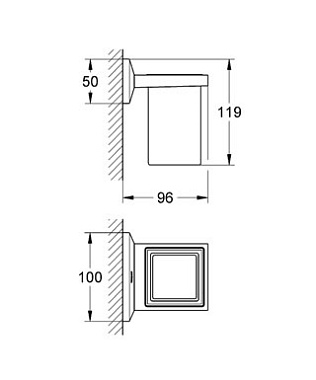 Стакан в ванную GROHE ALLURE BRILLIANT 40493000 хром