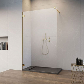 Душевая перегородка ESSENZA PRO 8 Walk-in 90*200 см 1012090-09-01 золото/прозрачное RADAWAY