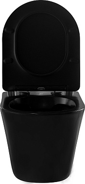 Унитаз подвесной Abber Bequem AC1102MB безободковый с микролифтом