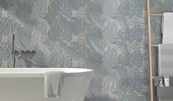 Настенная плитка PERONDA CERAMICAS PALETTE 26154 LEAVES COLDXR 32х90см 1,15кв.м. матовая