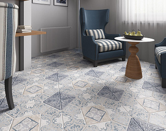 Напольная плитка ALMA CERAMICA Teona TFU03TEN404 бежевый 41,8х41,8см 1,747кв.м. матовая