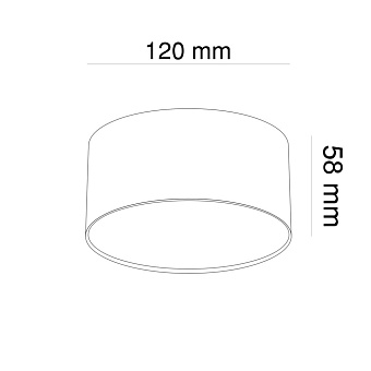 Светильник потолочный Maytoni Zon C032CL-L12B3K 12Вт LED