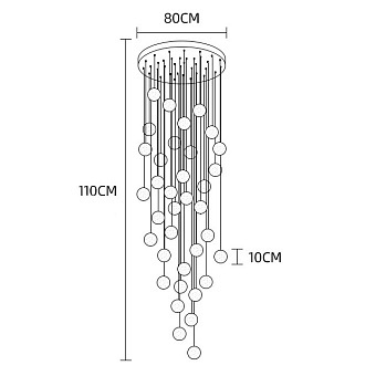 Светильник подвесной ImperiumLOFT Fresh 212171-23 1080Вт G4