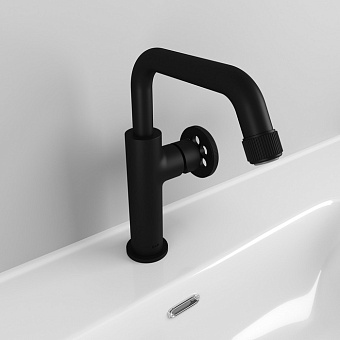 Смеситель для раковины IDDIS Grange GRABLR0i01 чёрный матовый
