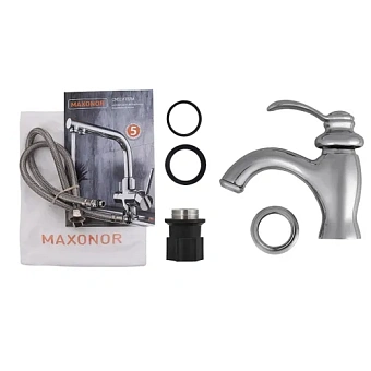Смеситель для раковины Maxonor MN1076 хром