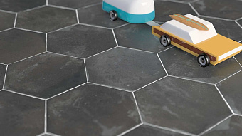 Матовый керамогранит WOW Cottage 114705 Hexa Graphite 14х16см 0,435кв.м.