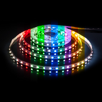Светодиодная лента Elektrostandard a053703 5050 24Вт/м 5000мм IP20 RGB/холодный белый свет