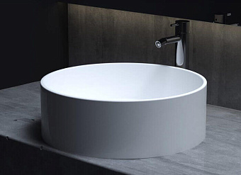 Раковина накладная SALINI ARMONIA 130112SM S-Stone матовая 45х45см