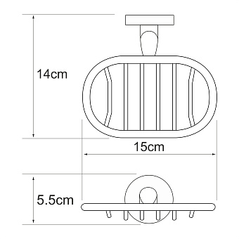 Мыльница WASSERKRAFT Rhein K-6200 K-6269 хром