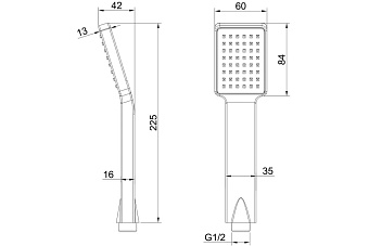 Ручной душ MELANA Tondo 610189 хром