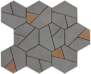 Керамическая мозаика Atlas Concord Италия Boost AN68 Smoke Mosaico Hex Yellow 25х28,5см 0,428кв.м.