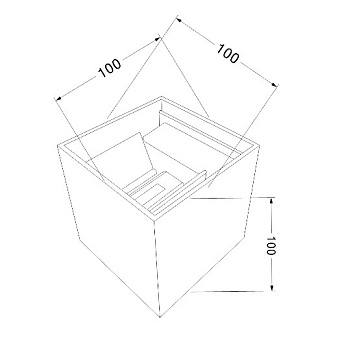 Светильник архитектурный Maytoni Fulton O572WL-L6B 6Вт IP54 LED чёрный