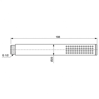 Ручной душ IDEAL STANDARD IDEALRAIN BC774AA chrome