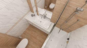 Матовый керамогранит Global Tile Madera GT GT407VG бежевый 15,1х60см 1,36кв.м.