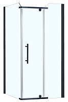 Угловое ограждение Azario Edmonton AZ-NNC1231 900 BLACK 200х90см стекло прозрачное
