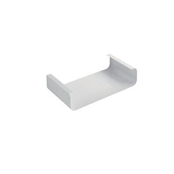Полка в ванную округлая IDEAL STANDARD TONIC II R4343WG 1-ярусная 44х80см lacquered white glossy