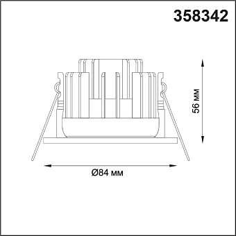 Светильник точечный встраиваемый Novotech SPOT 358342 8Вт LED