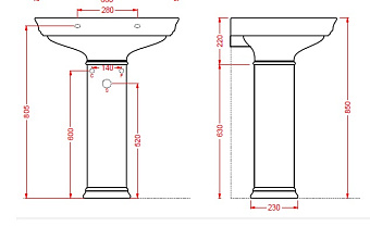 Пьедестал ArtCeram CIVITAS CIC001 03 00