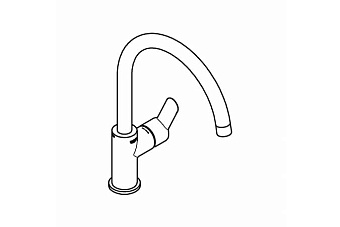 Смеситель для кухни GROHE BauEdge 31367000 высокий излив хром