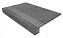 Плитка для ступеней ESTIMA Terra Set/Steptrade/TE03_NS/33x120/S1/Riser/TE03_NS/14,5 Anthracite 120х33смкв.м. неполированная
