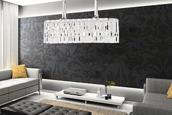 Люстра подвесная Lucia Tucci VIRGINIA 1371.9 chrome 540Вт 9 лампочек E14