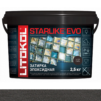 Эпоксидная затирка LITOKOL STARLIKE EVO кофе 2,5кг